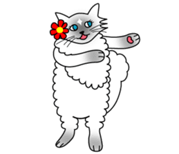 White cat Riri sticker #2065226