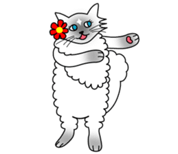 White cat Riri sticker #2065226