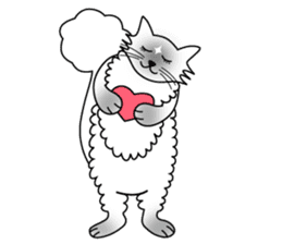 White cat Riri sticker #2065232