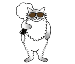 White cat Riri sticker #2065233