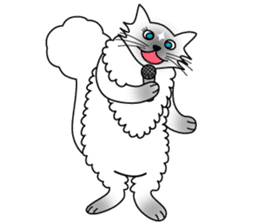 White cat Riri sticker #2065234