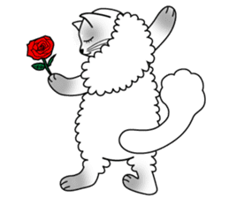 White cat Riri sticker #2065235