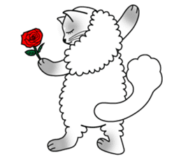 White cat Riri sticker #2065235