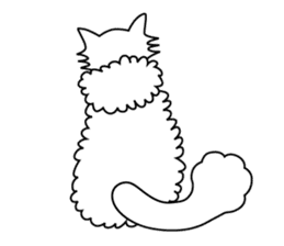 White cat Riri sticker #2065238
