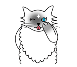 White cat Riri sticker #2065239