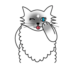 White cat Riri sticker #2065239