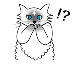White cat Riri sticker #2065241