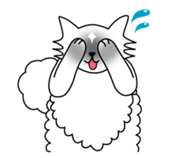 White cat Riri sticker #2065242