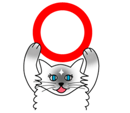 White cat Riri sticker #2065244