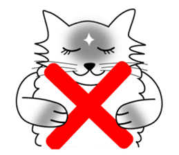 White cat Riri sticker #2065245