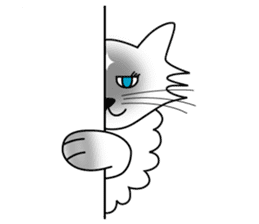 White cat Riri sticker #2065246