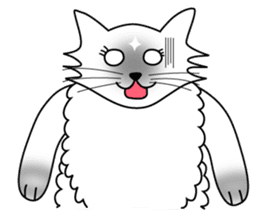 White cat Riri sticker #2065249
