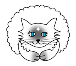 White cat Riri sticker #2065251