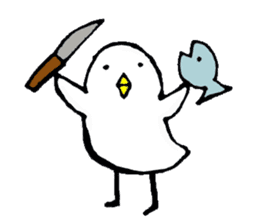 Daily life of demon-kawaii bird sticker #2065295