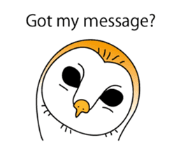 The Barn Owl of Sorrow English Version sticker #2066693