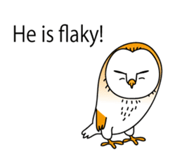 The Barn Owl of Sorrow English Version sticker #2066700