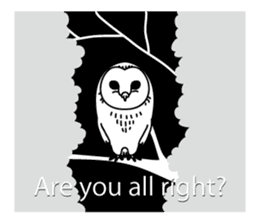 The Barn Owl of Sorrow English Version sticker #2066702