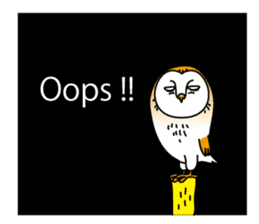 The Barn Owl of Sorrow English Version sticker #2066704