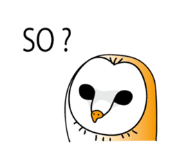 The Barn Owl of Sorrow English Version sticker #2066709