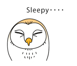 The Barn Owl of Sorrow English Version sticker #2066722