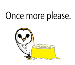The Barn Owl of Sorrow English Version sticker #2066725