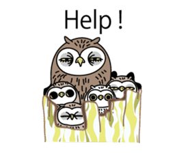 The Barn Owl of Sorrow English Version sticker #2066728