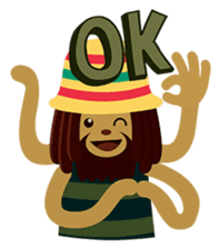 Rasta Monsters sticker #2066754