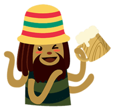 Rasta Monsters sticker #2066759