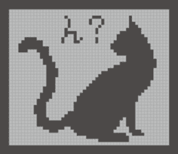 LCD Cat sticker #2067984