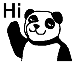 Nice Panda Guy (English Ver.) sticker #2069053