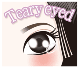 The attractive eyes of a beautiful woman sticker #2069461