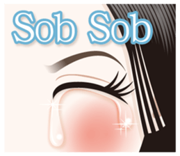 The attractive eyes of a beautiful woman sticker #2069463