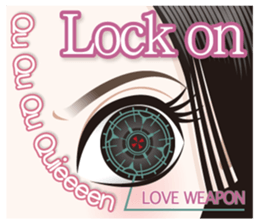 The attractive eyes of a beautiful woman sticker #2069466