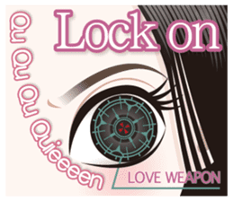 The attractive eyes of a beautiful woman sticker #2069466