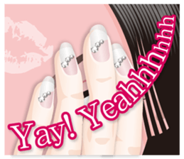 The attractive eyes of a beautiful woman sticker #2069471