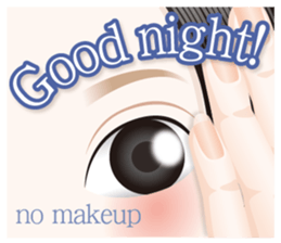 The attractive eyes of a beautiful woman sticker #2069475