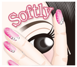 The attractive eyes of a beautiful woman sticker #2069477