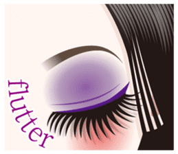 The attractive eyes of a beautiful woman sticker #2069481