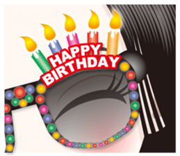 The attractive eyes of a beautiful woman sticker #2069487