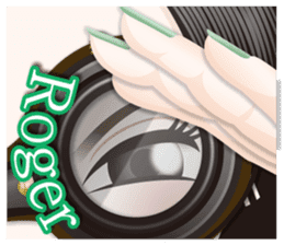 The attractive eyes of a beautiful woman sticker #2069488