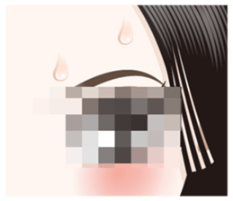 The attractive eyes of a beautiful woman sticker #2069489