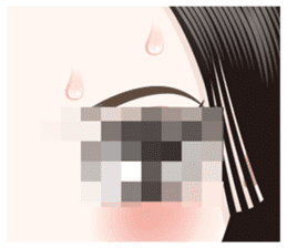 The attractive eyes of a beautiful woman sticker #2069489