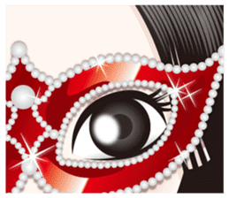 The attractive eyes of a beautiful woman sticker #2069492