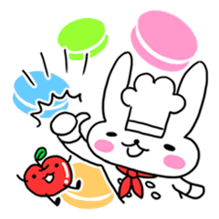Cheerful patissier's rabbit & apple