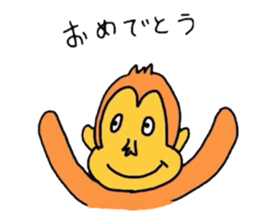 monkey go sticker #2070556