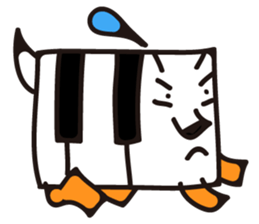 PIANO DOG 2 sticker #2070711