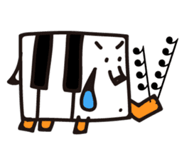 PIANO DOG 2 sticker #2070712