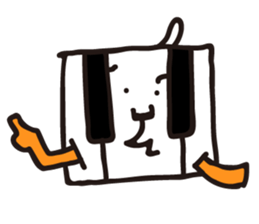 PIANO DOG 2 sticker #2070714