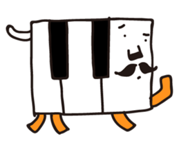 PIANO DOG 2 sticker #2070715