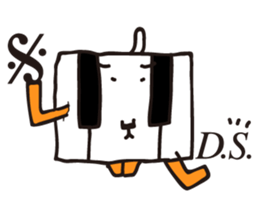 PIANO DOG 2 sticker #2070717